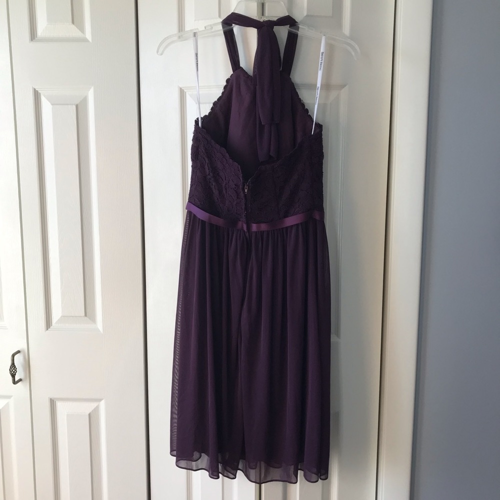 Davids Bridal bridesmaid halter dress size 4 - Picture 3 of 8